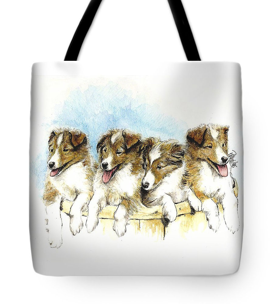 Sheltie Pups Tote-Bag - Product by Patrice