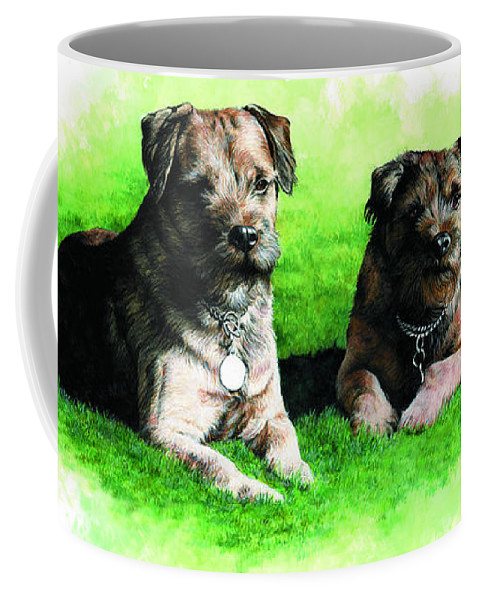 Border Terriers Coffee Mugs