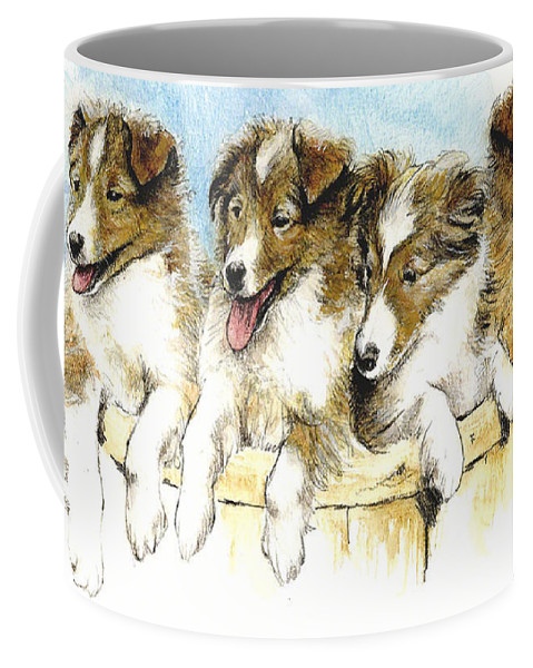 Sheltie Pups Coffe Mug