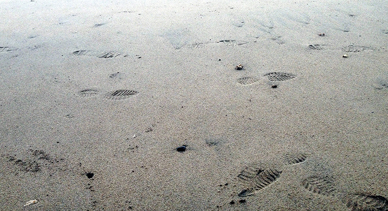 Footprints In the Sand ~ Photo by Patrice